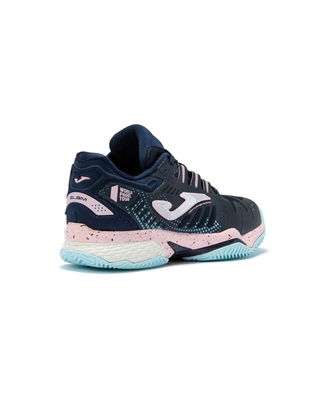 Joma T Slam Lady Clay Padel Shoes Navy Pink Onlytenis