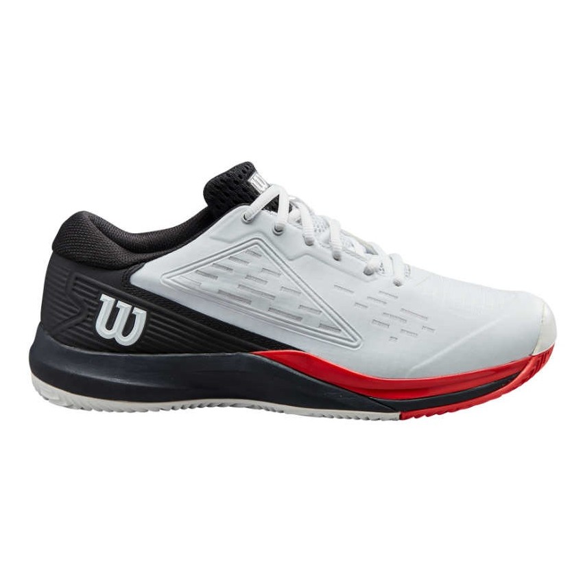 WILSON RUSH PRO ACE CLAY Wh/Bk/Poppy Red TENNIS SHOES | Onlytenis