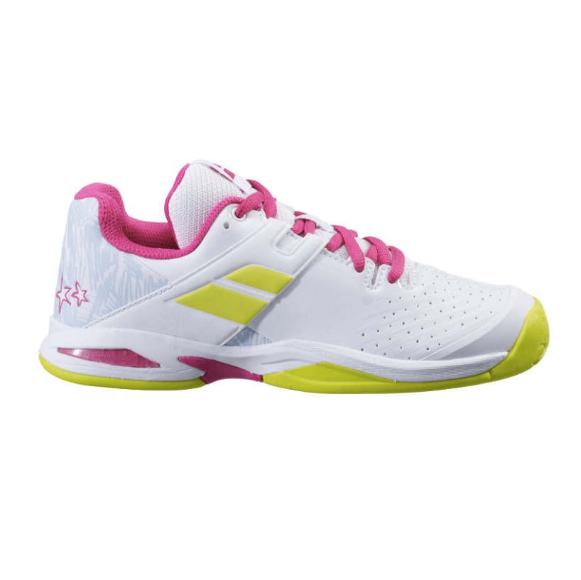 JUNIOR TENNIS SHOE BABOLAT AC PROPULSE White Red Rose Onlytenis