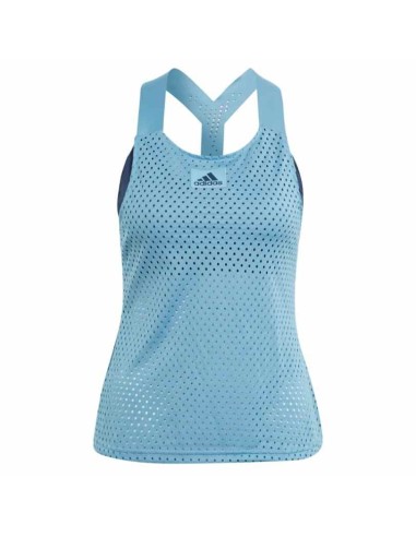 T-SHIRT ÉLASTIQUES ADIDAS ET-TANK PB BLEU BRUMEUX/CR