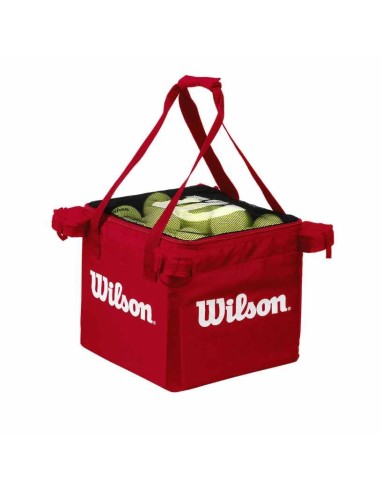 WILSON RED TRAINING BALLS BASKET