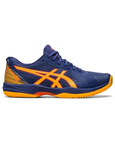 CHAUSSURE ASICS SOLUTION SWIFT FF PÂTE BLEUE/ORANGE