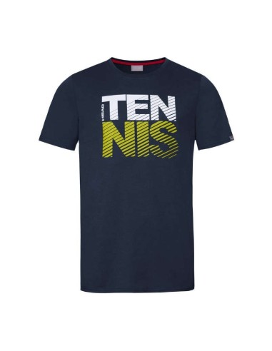 HEAD CLUB CHRIS JUNIOR NAVY BLUE T-SHIRT