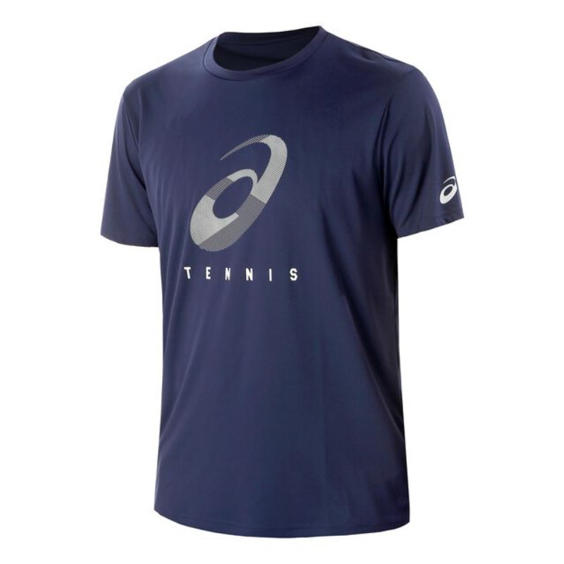 ASICS COURT M SPIRAL NAVY T-SHIRT | Onlytenis