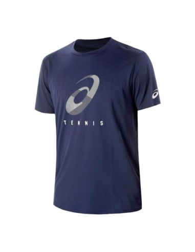 T-SHIRT ASICS COUR M SPIRALE MARINE