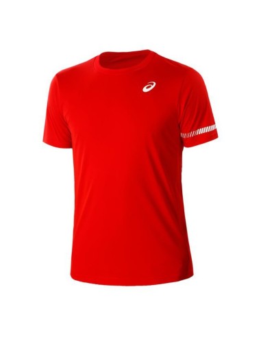 T-SHIRT ASICS COURT M SS TEE CLASSIQUE ROUGE