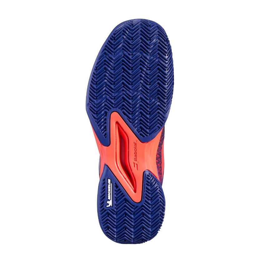 BABOLAT JET MATCH 3 CLAY JUNIOR BLUE RIBBON SHOE Onlytenis