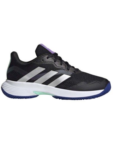 ADIDAS COURTJAM CONTROL W CLAY CORE BLACK/SILVER SHOE