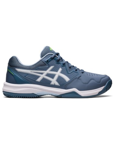 CHAUSSURES ASICS GEL-DEDICATE 7 CLAY STEEL BLEU ET BLANC