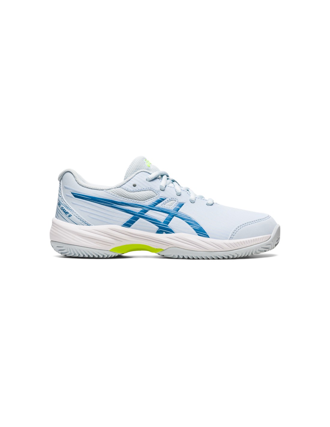 Zapatillas de Tenis ASICS Gel-Game 9 Clay/Oc Mujer Blanco/Azul