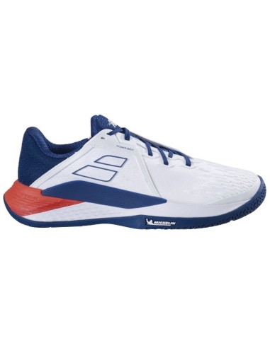 CHAUSSURE BABOLAT PROPULSE FURY 3 TOUT COURT M BLANC/EST BLEU