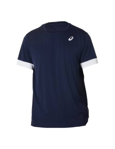 CAMISETA ASICS MEN COURT SS TOP MIDNIGHT/BRILLIANT WHITE