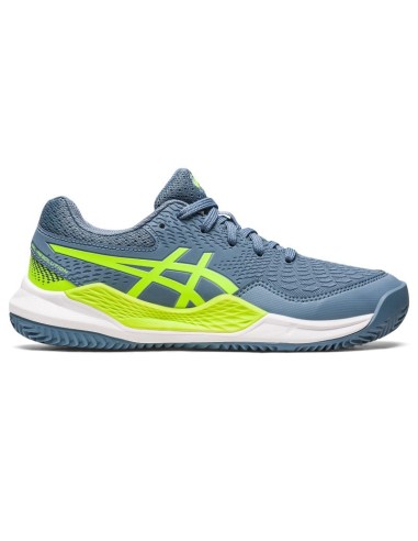 CHAUSSURES ASICS GEL-RESOLUTION 9 GS CLAY ST BLEU OU VERT