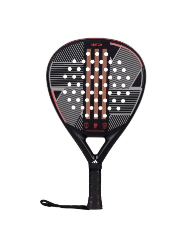 RAQUETES DE PÁDEL ADIDAS MATCH 3.3 Preto / Vermelho 2024