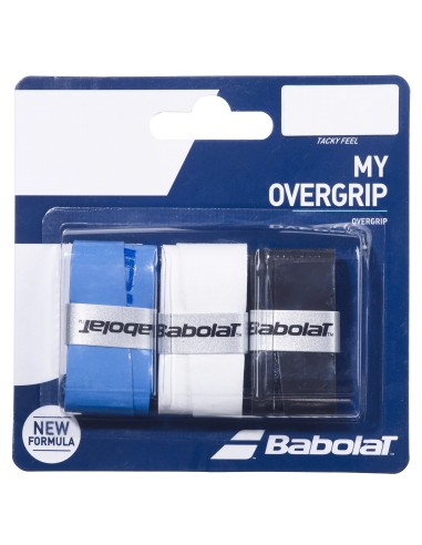 OVERGRIPS BABOLAT MY OVERGRIP NEGRO AZUL BLANCO