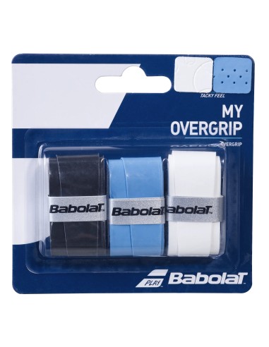 OVERGRIPS BABOLAT MY OVERGRIP X3 BLACK/BLU/WHITE