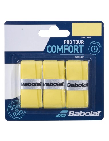 BABOLAT PRO TOUR X3 YELLOW OVERGRIPS