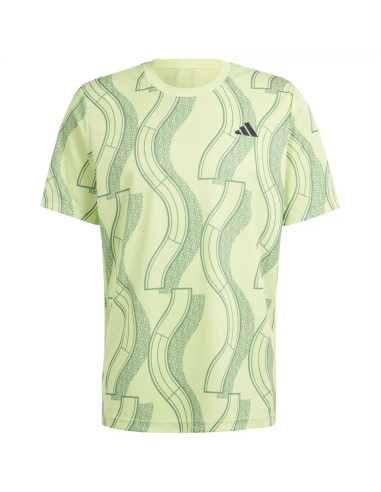 ADIDAS CLUB GRAPH PULSE LIME/PLOVED T-SHIRT