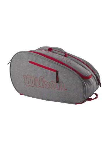 WILSON TEAM GRAU/HELLROT 2024 PADELTASCHE