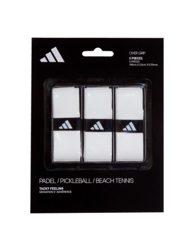 SET OF OVERGRIPS ADIDAS  X3 units WHITE