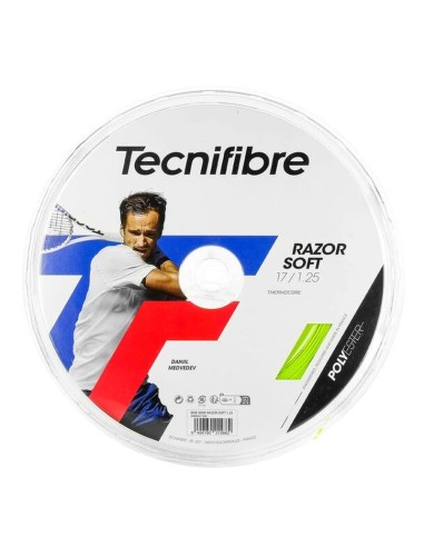 BOBINA CORDAJE TECNIFIBRE RAZOR SOFT LIME 200M Onlytenis