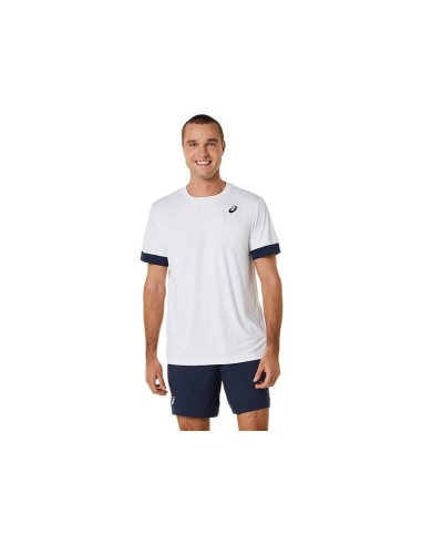 COURT SS TOP BRANCO BRILHANTE/MEIA-NOITE PARA HOMEM DA ASICS | ONLYTENIS