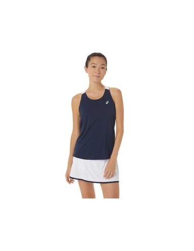 ASICS WOMEN COURT TANK SKIRT MIDNIGHT/BRILLANT WHITE | ONLYTENIS