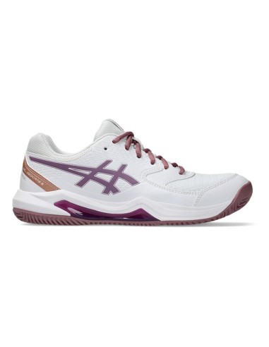 SCARPE ASICS GEL DEDICATE 8 PADEL WHITE/DARK UBE | ONLYTENIS