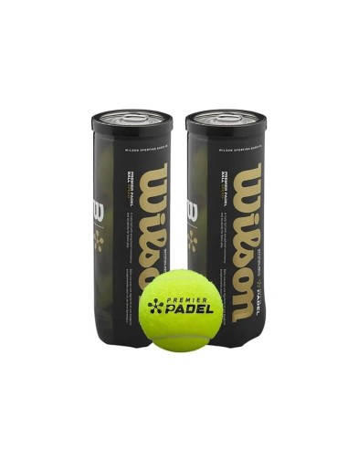 PACK DE 2 BOTES DE PELOTAS WILSON PREMIER PADEL SPEED x3 | ONLYTENIS