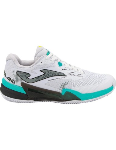 CHAUSSURES JOMA T.ROLAND 2402 CLAY HOMME BLANC NOIR - ONLYTENIS