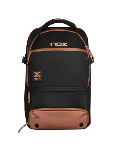 MOCHILA NOX LUXURY OPEN SERIES NEGRO/MARRÓN | ONLYTENIS