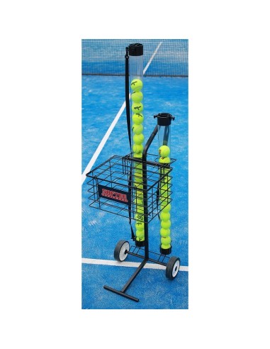 TENNIS-/PADEL-BALLWAGEN MIT 80 BÄLLEN SOFTEE