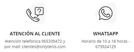 contacto tienda tenis onlytenis