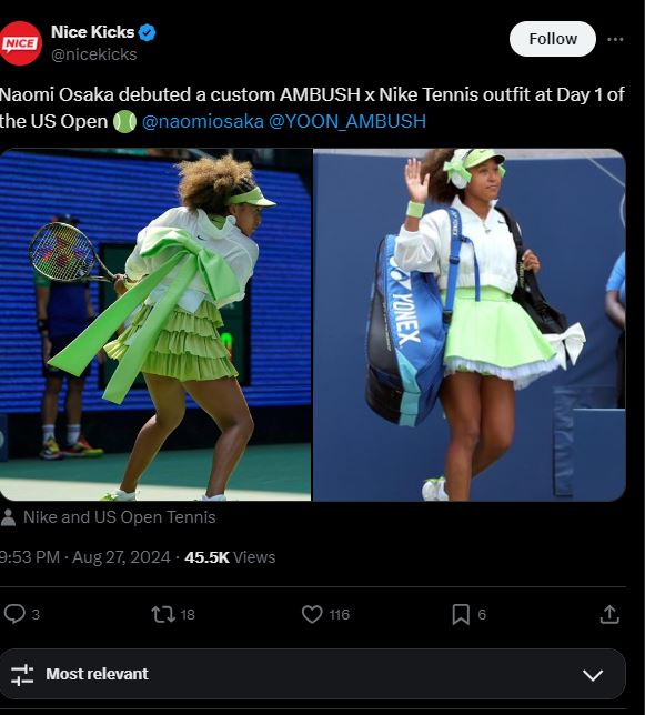 Outfit Naomi Osaka